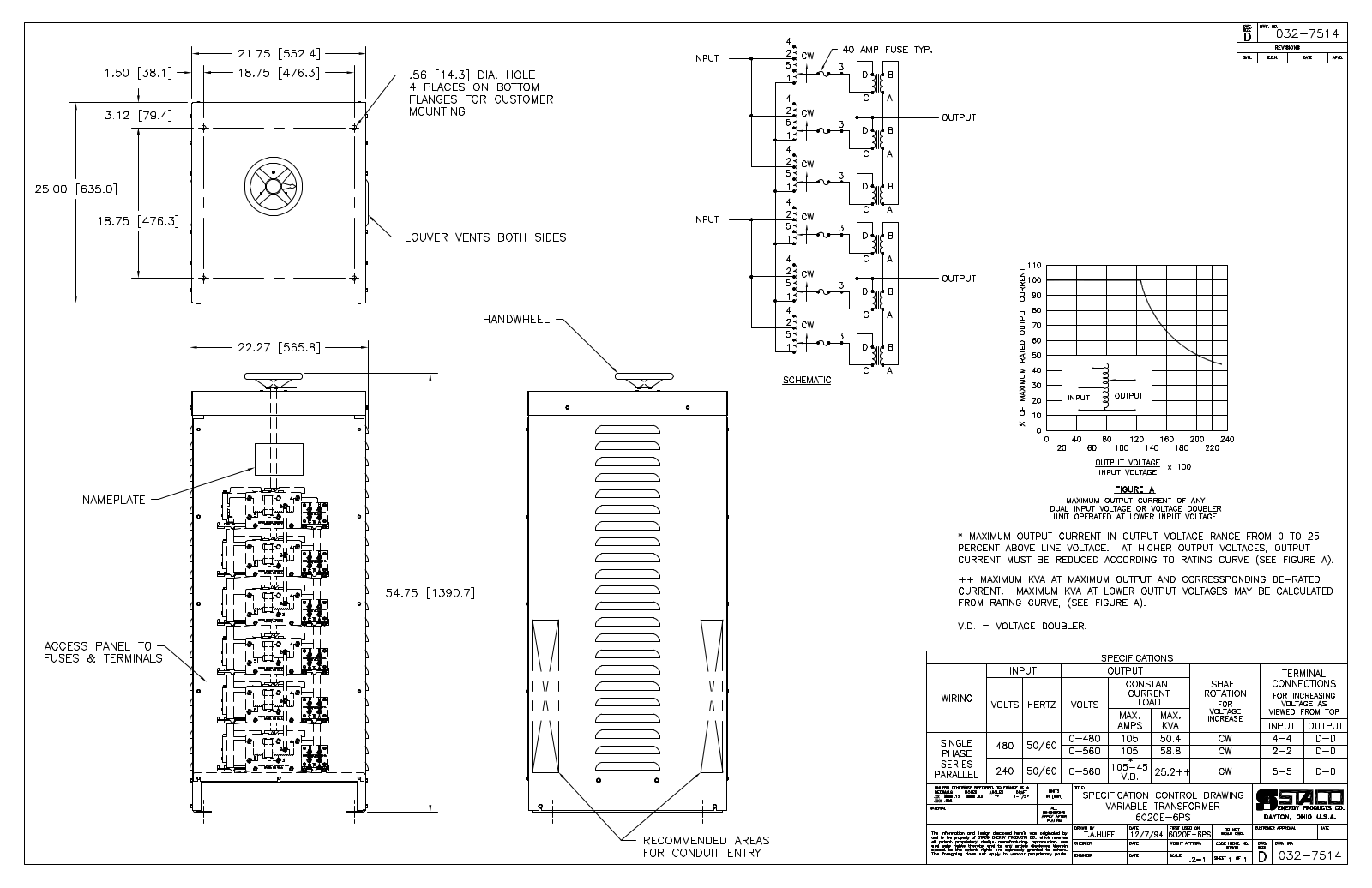 Staco Energy 6020E-6PS Dimensional Sheet - ManualMachine.com