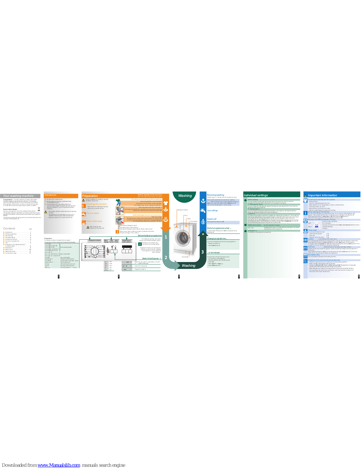 Siemens WM08E260HK, WM08E260TH, WM09E260HK, WM10E260TH, WM10E260HK Operating Instructions Manual