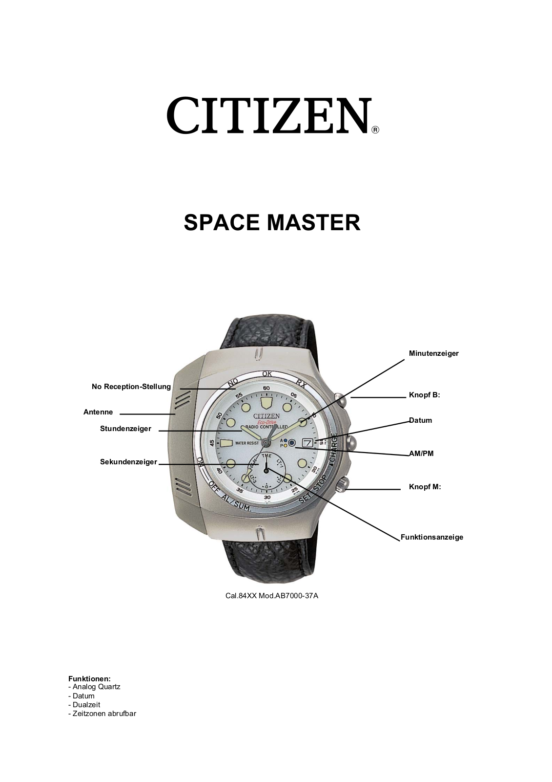 Citizen 84xx User Manual