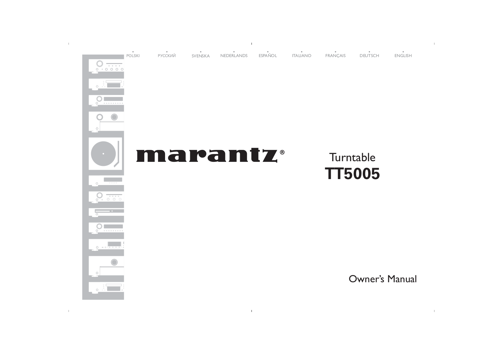 Marantz TT-5005 Owners Manual