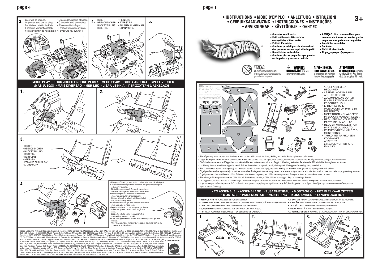 Fisher-Price 47568 Instruction Sheet