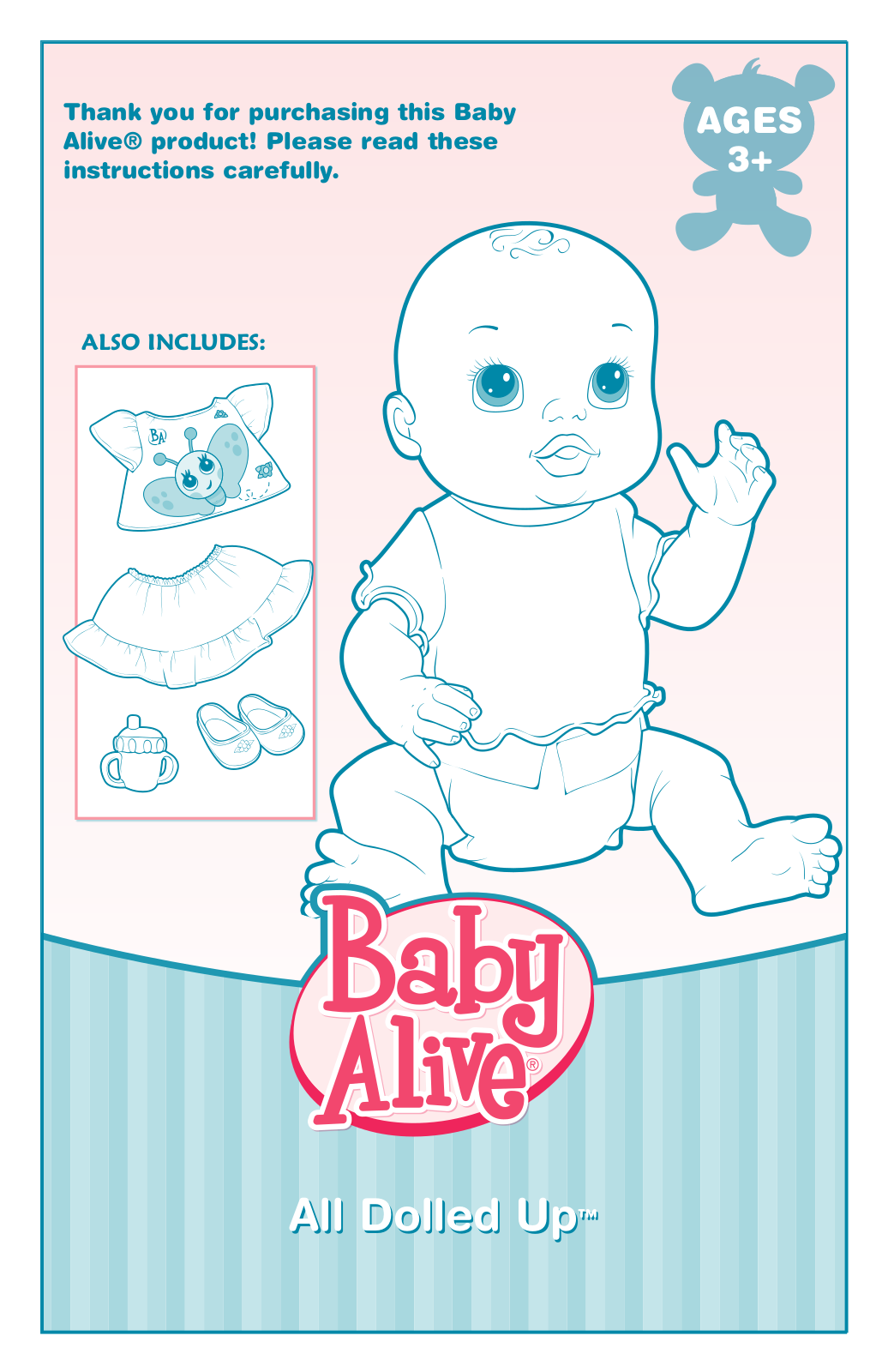 HASBRO Baby Alive All Dolled Up 19222 User Manual