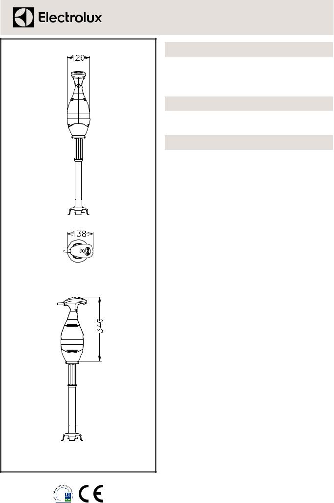 Electrolux BP5545, BP5555 Datasheet