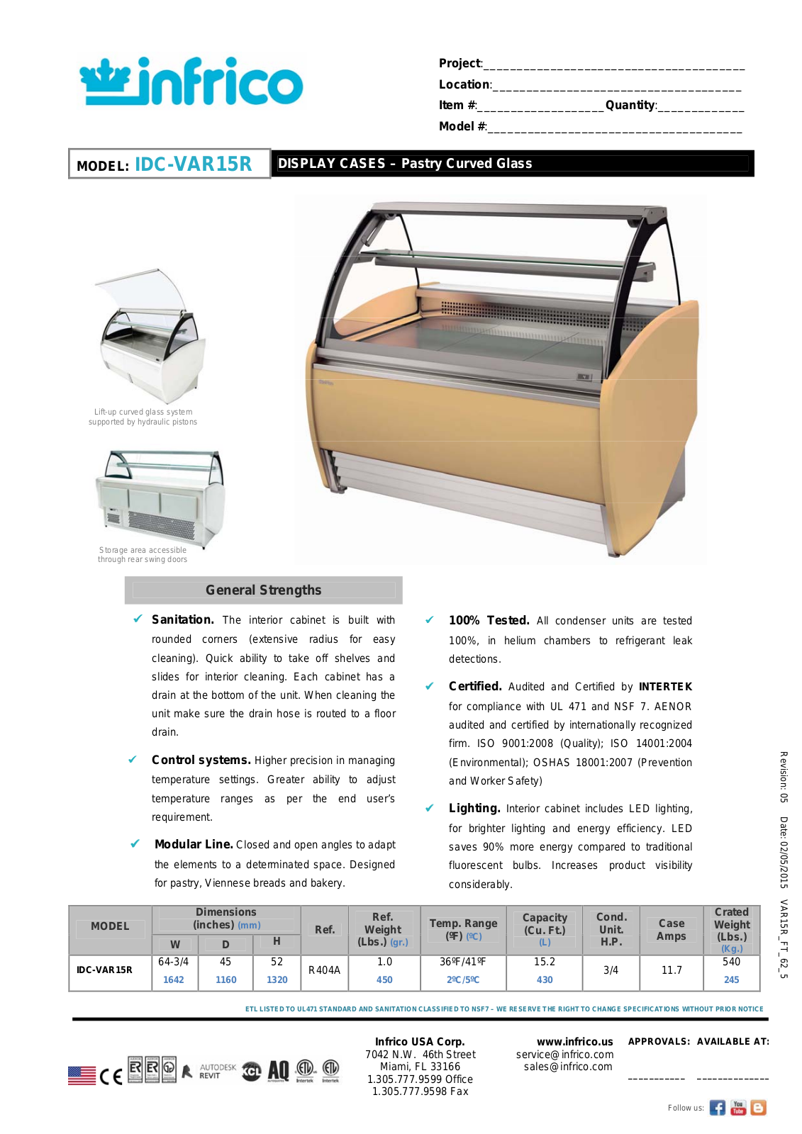 Infrico IDC-VAR15R User Manual