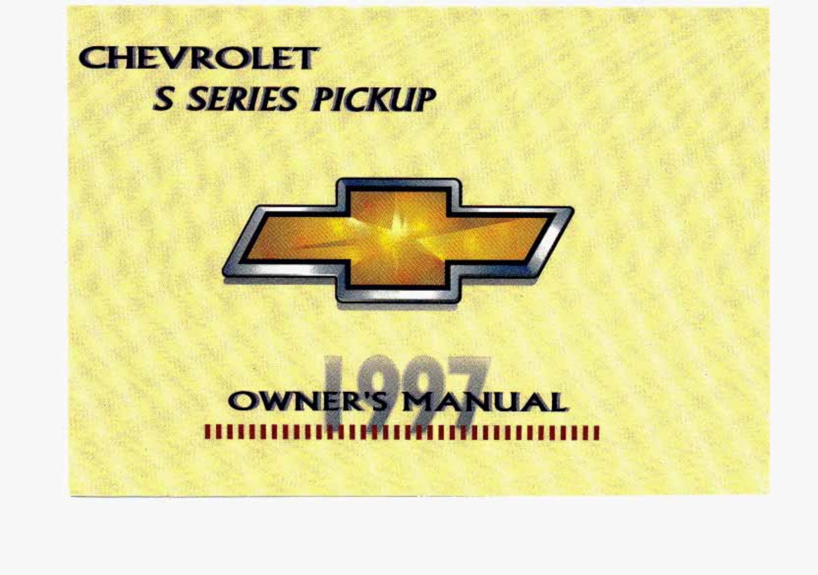 Chevrolet S-10 1997 Owner's Manual