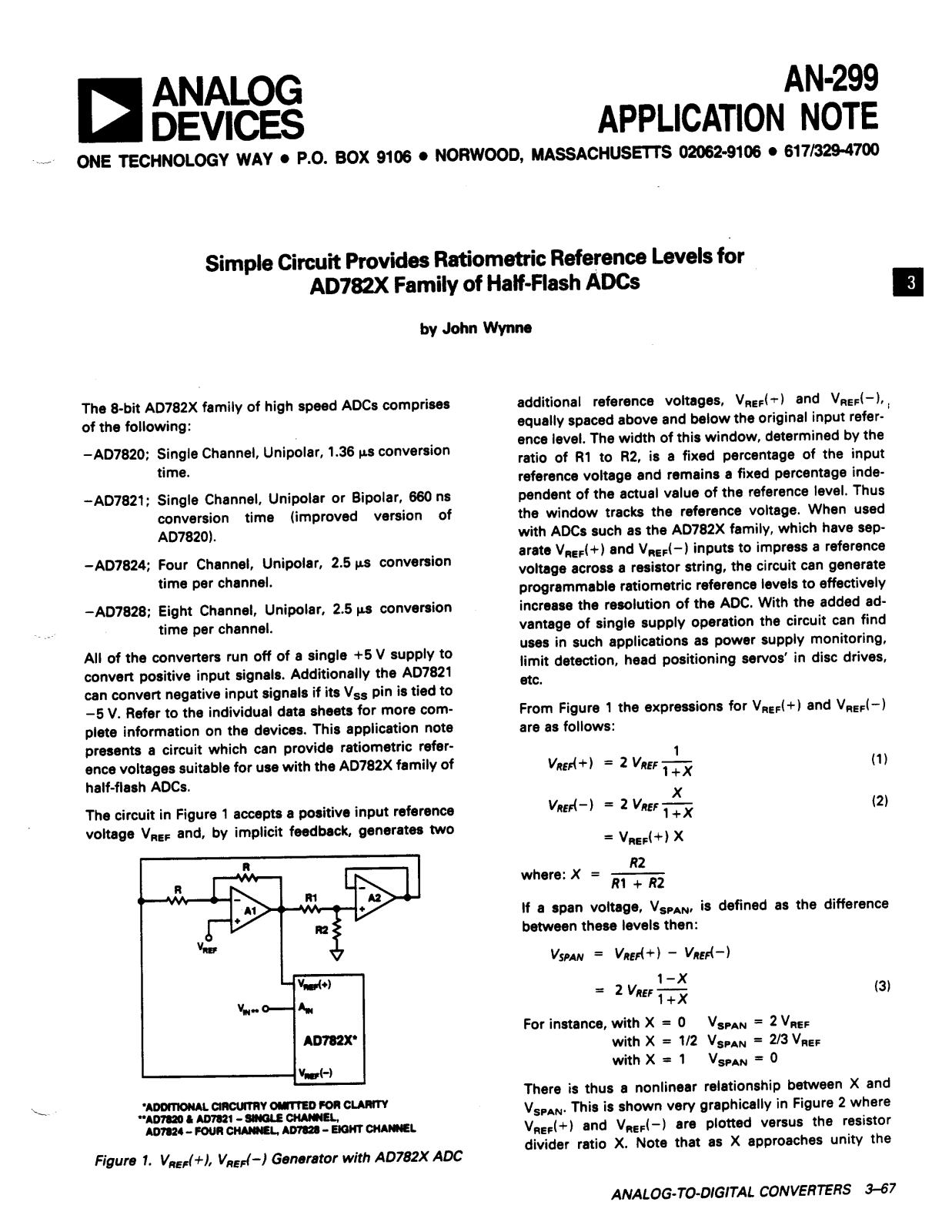 Analog Devices AN299 Application Notes