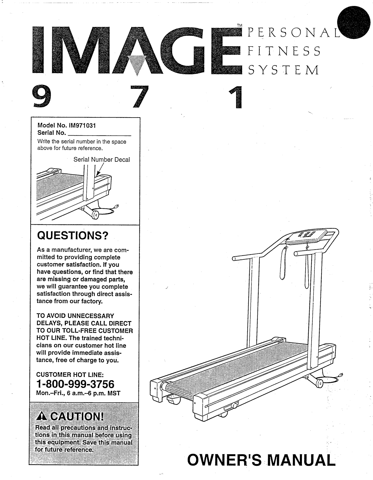 Image IM971031 Owner's Manual