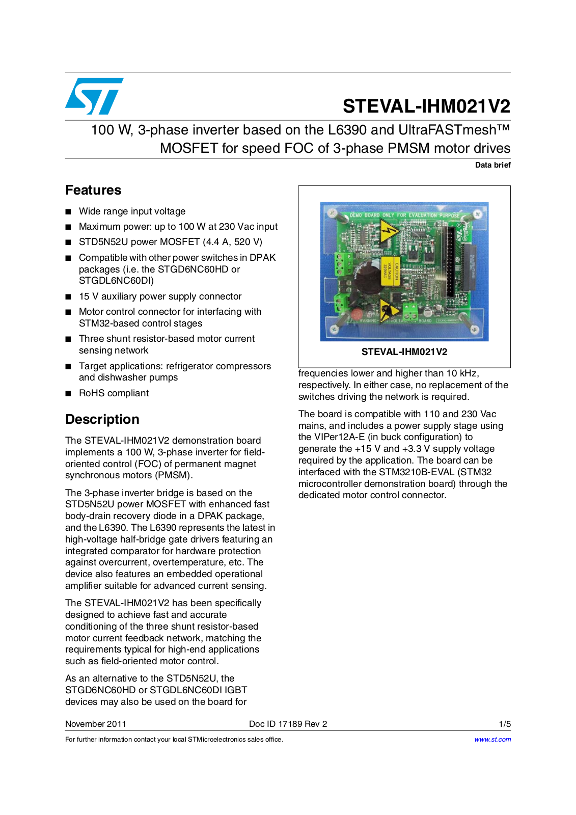 ST IHM021V2 User Manual