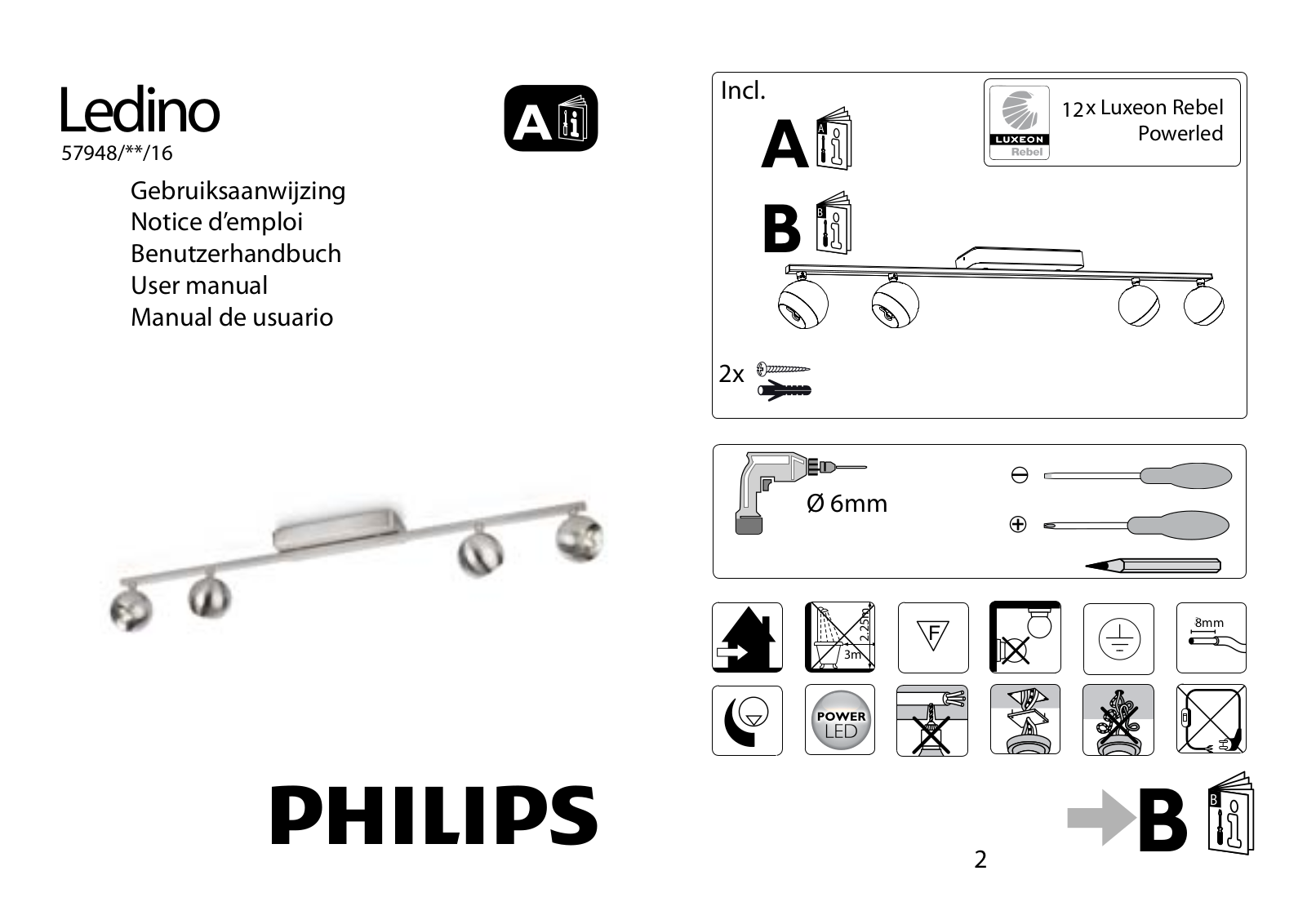 Philips 57948-31-16, 57948-17-16 User Manual