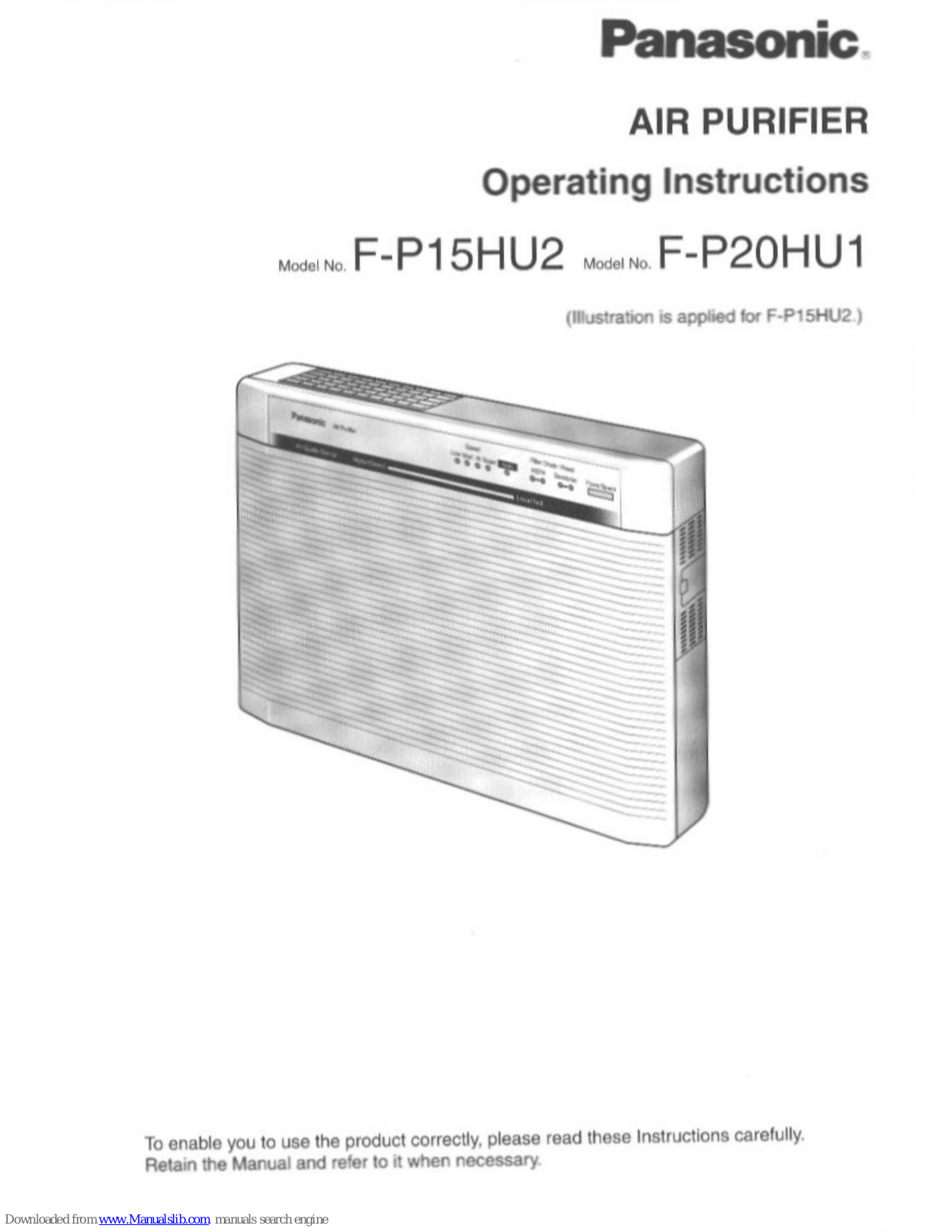 Panasonic F-P15HU, FP20HU, FP151 - B/W Thermal Transfer, F8 - Toughbook - Core 2 Duo SP9300 Operating Manual