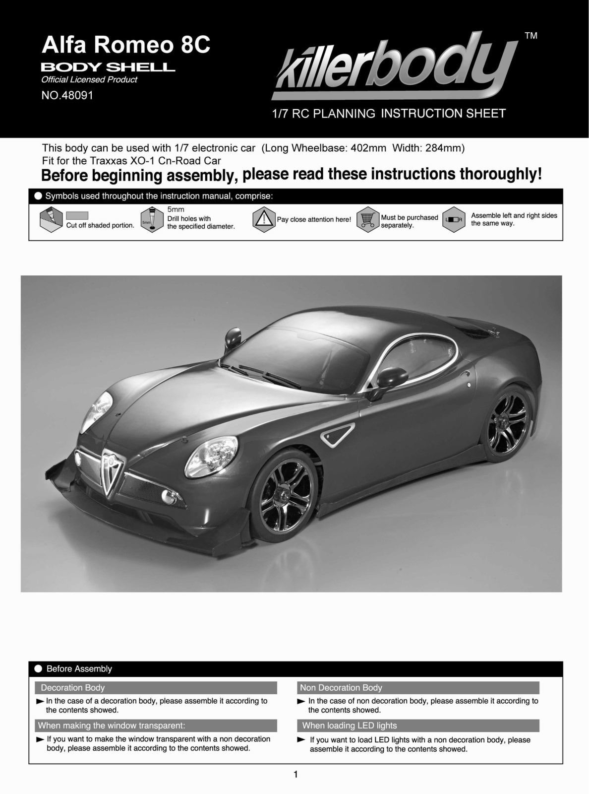 Alfa Romeo 8C Shell User Manual