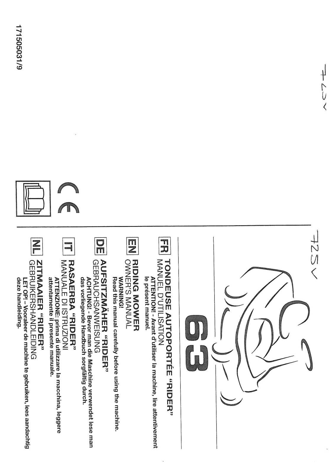 Mountfield 725V user Manual