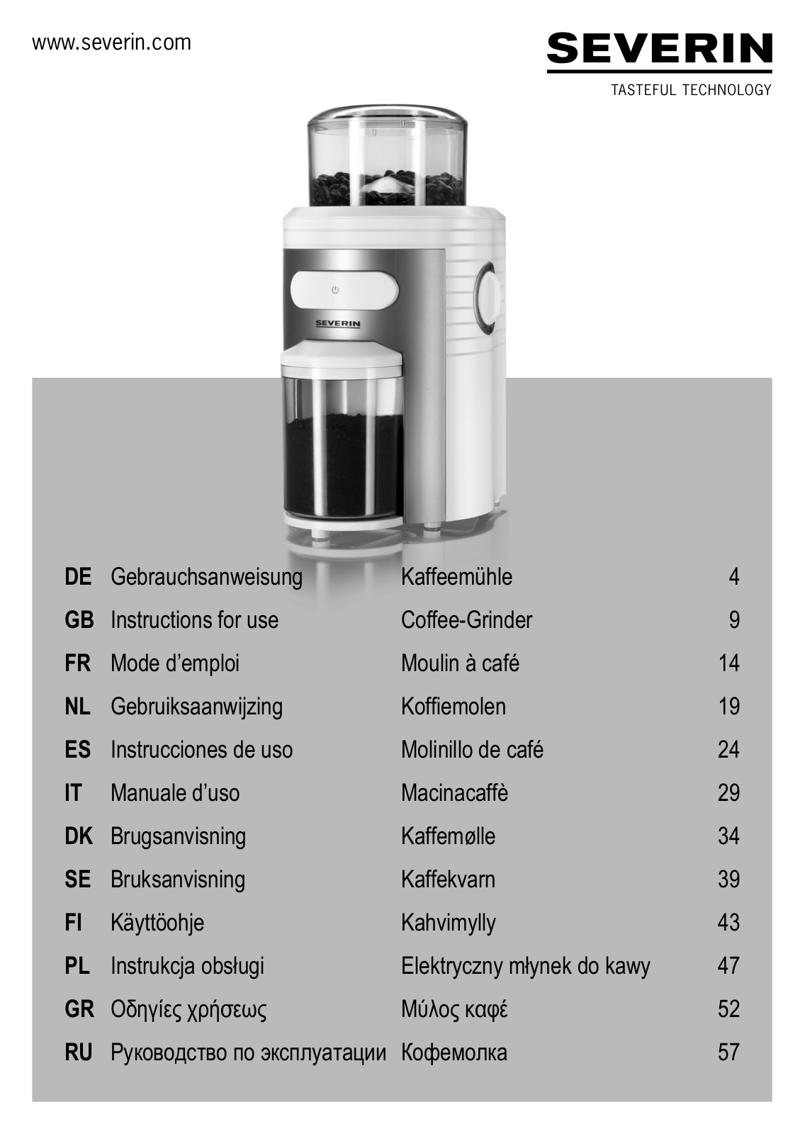 Severin KM 3873 User Manual