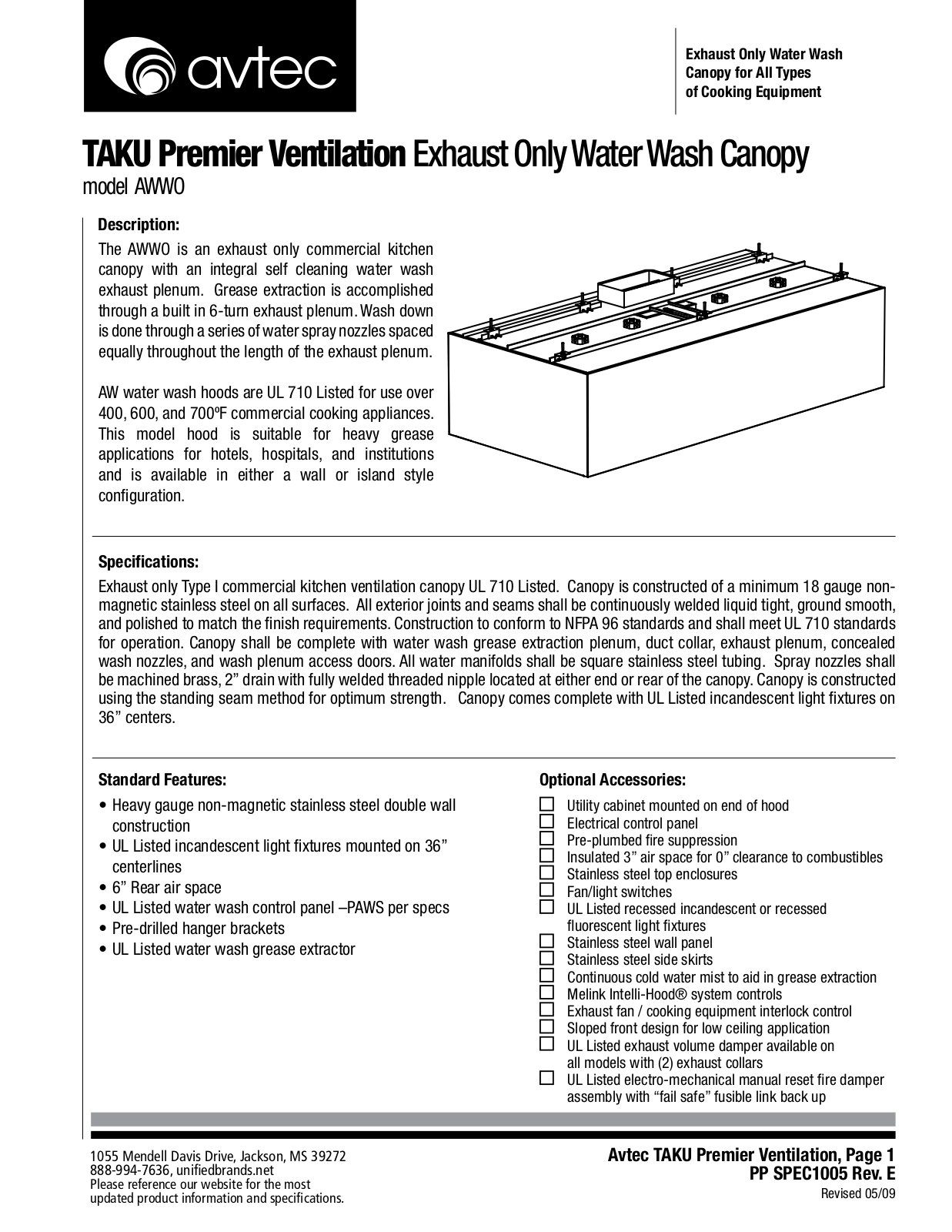 Avtec AFSO Specifications