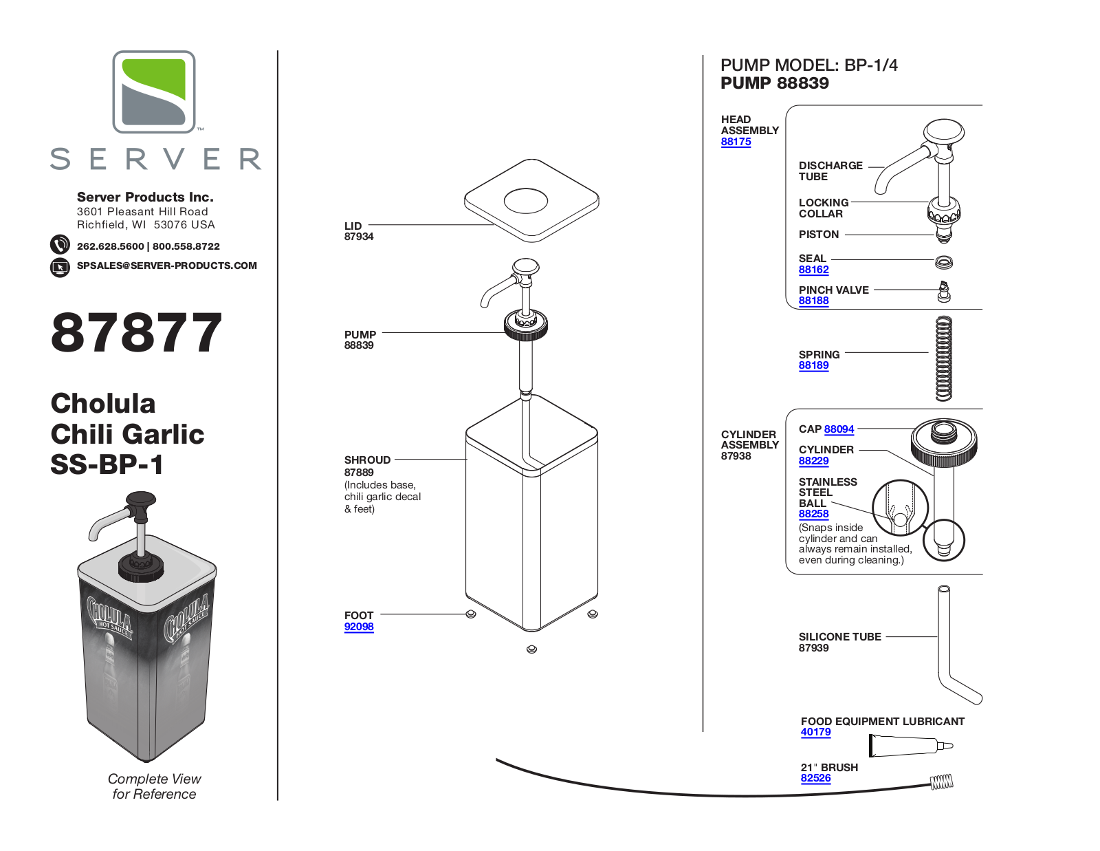 Server 87877 Parts Manual