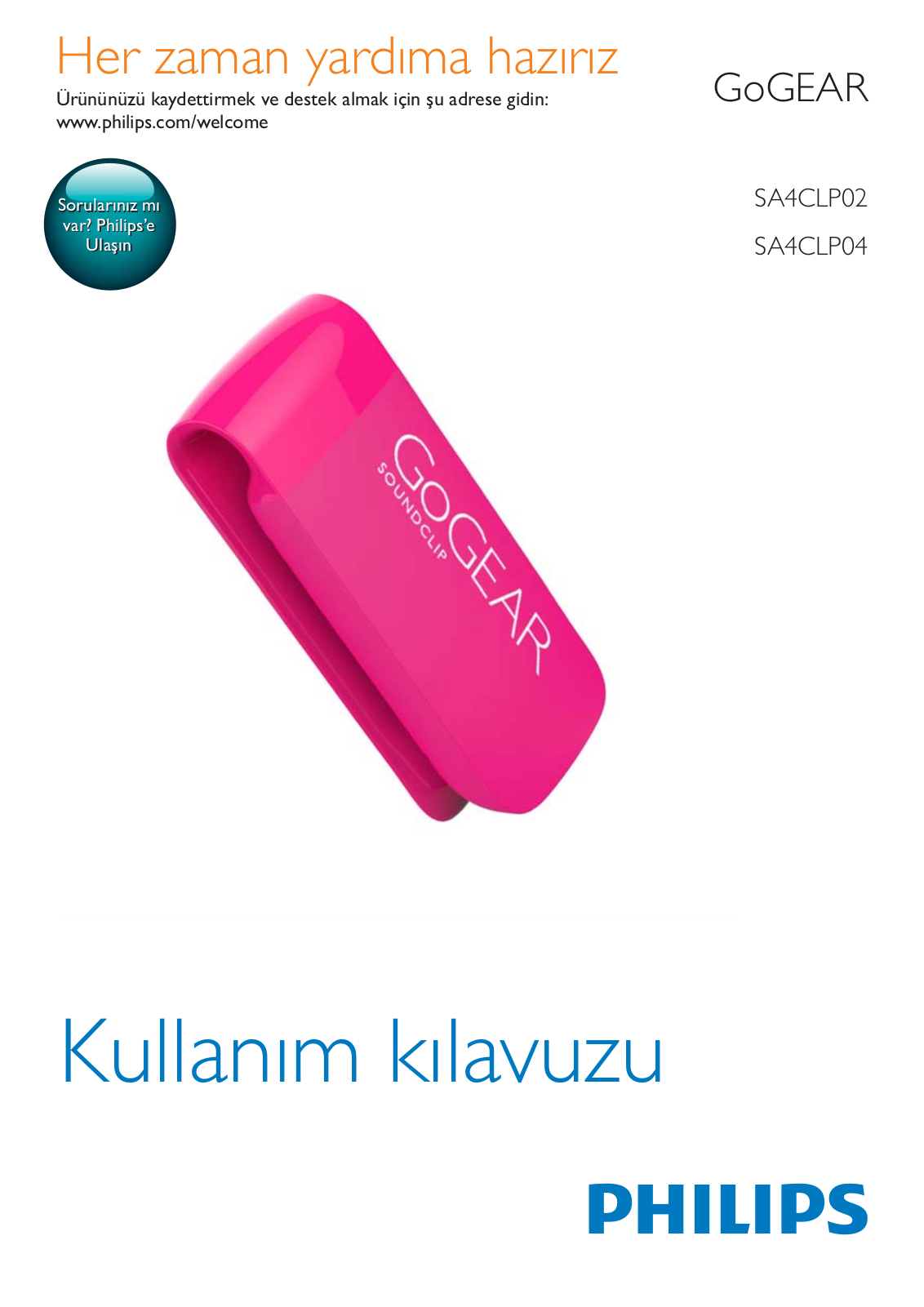 Philips SA4CLP02WN/97 User guide