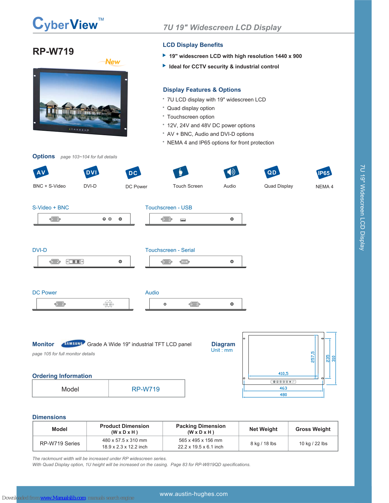 CyberView RP-W719 Specifications - ManualMachine.com