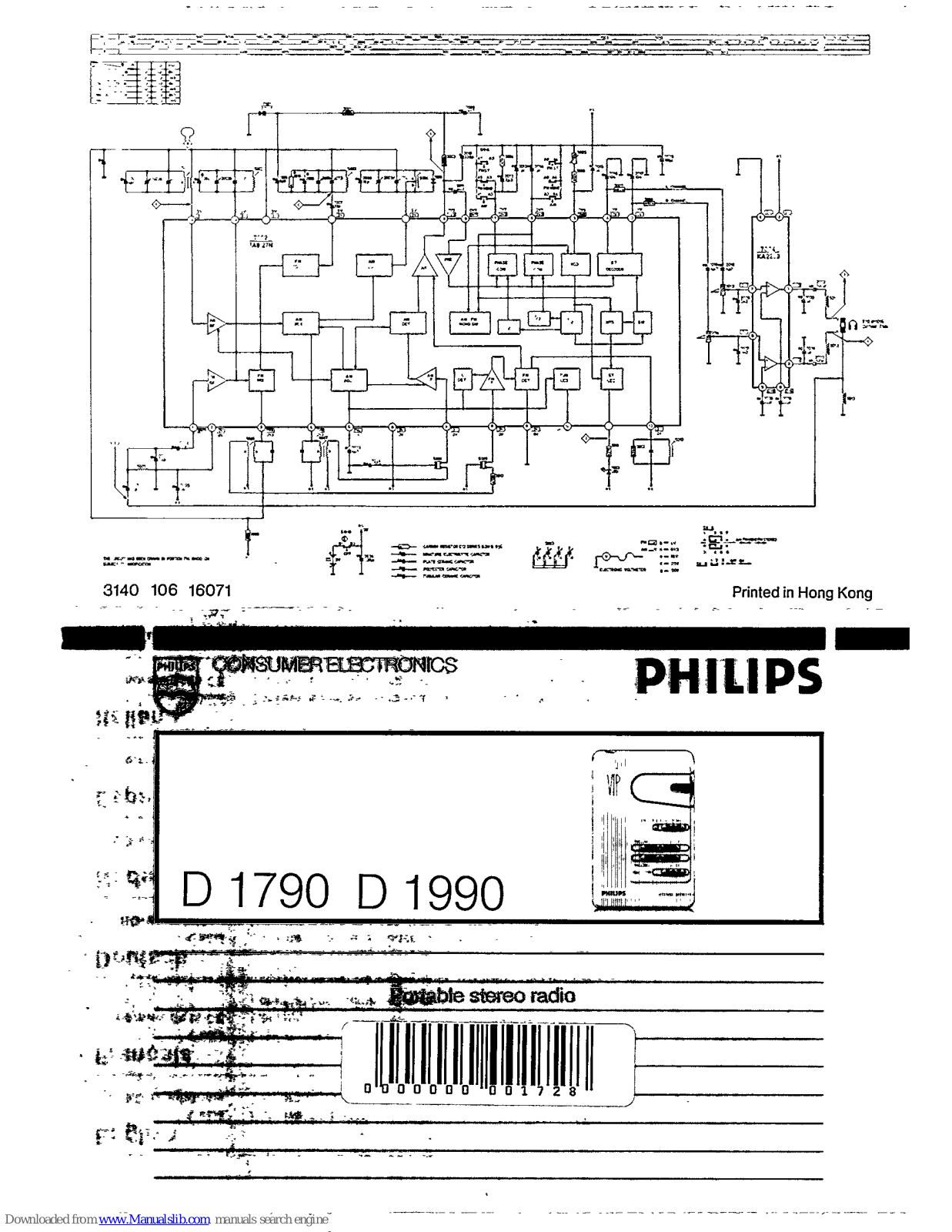 Philips D1790 - annexe 1, D1990 User Manual