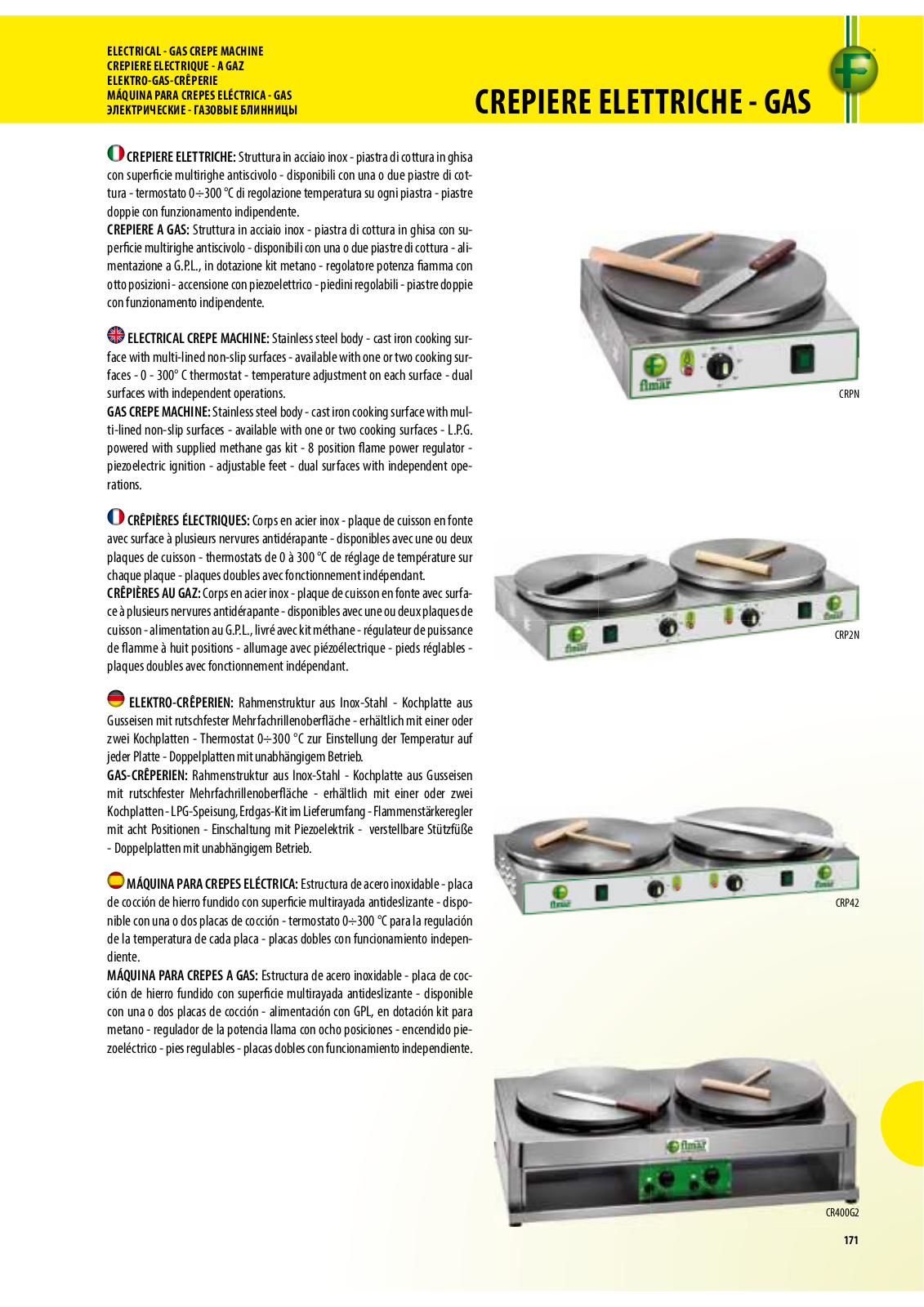 FIMAR CRPN, CRP2N, CRP4, CRP42, CR400G1 Datasheet