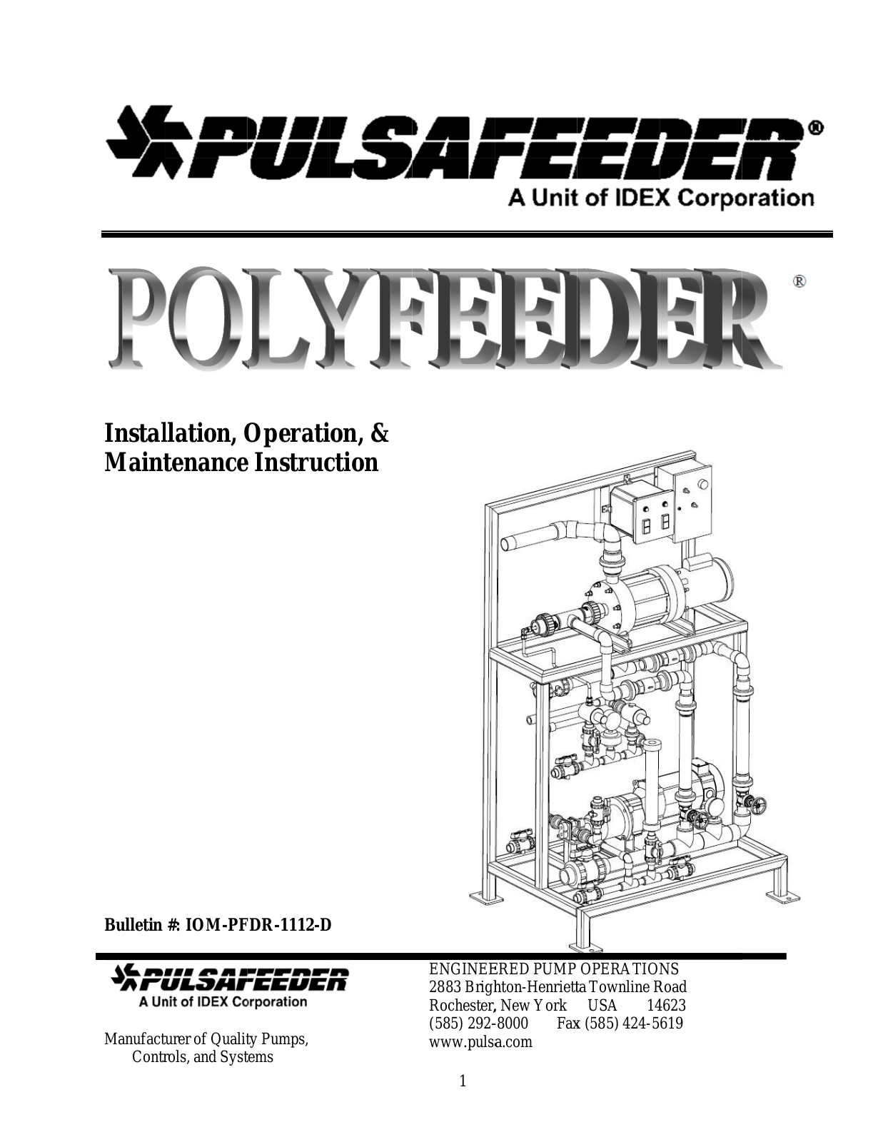 Pulsafeeder Polyfeeder User Manual