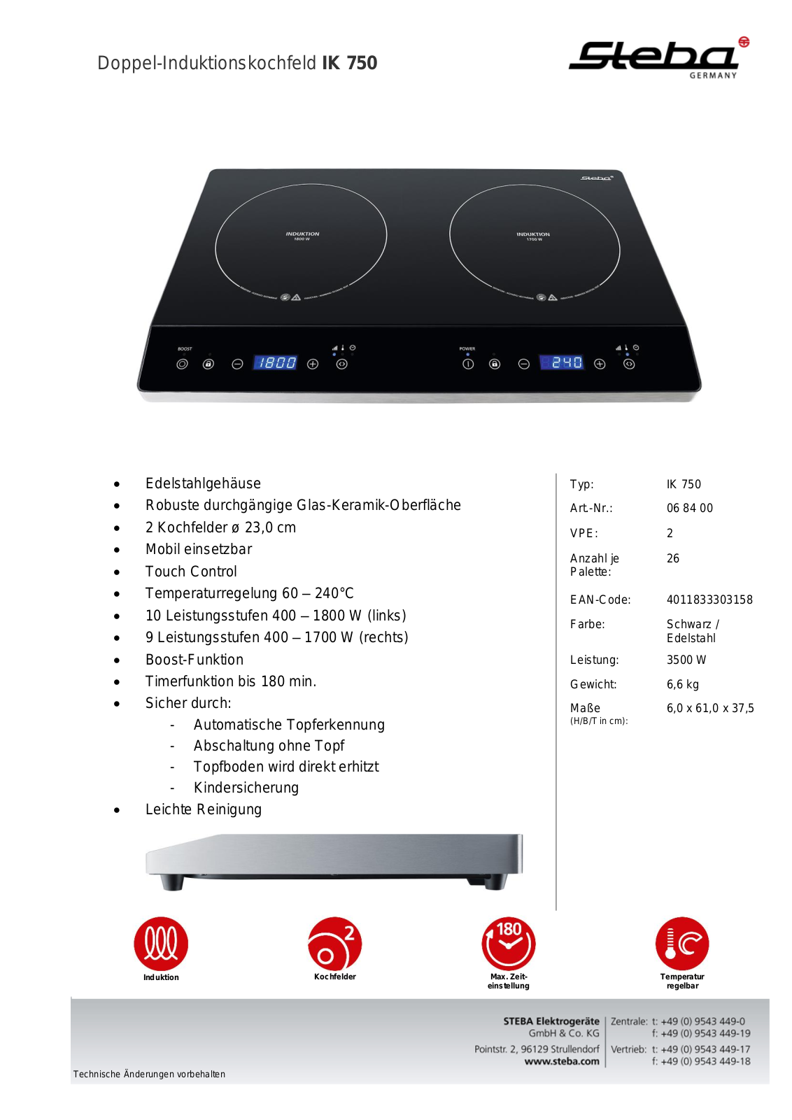 Steba IK 750 Technical data - ManualMachine.com