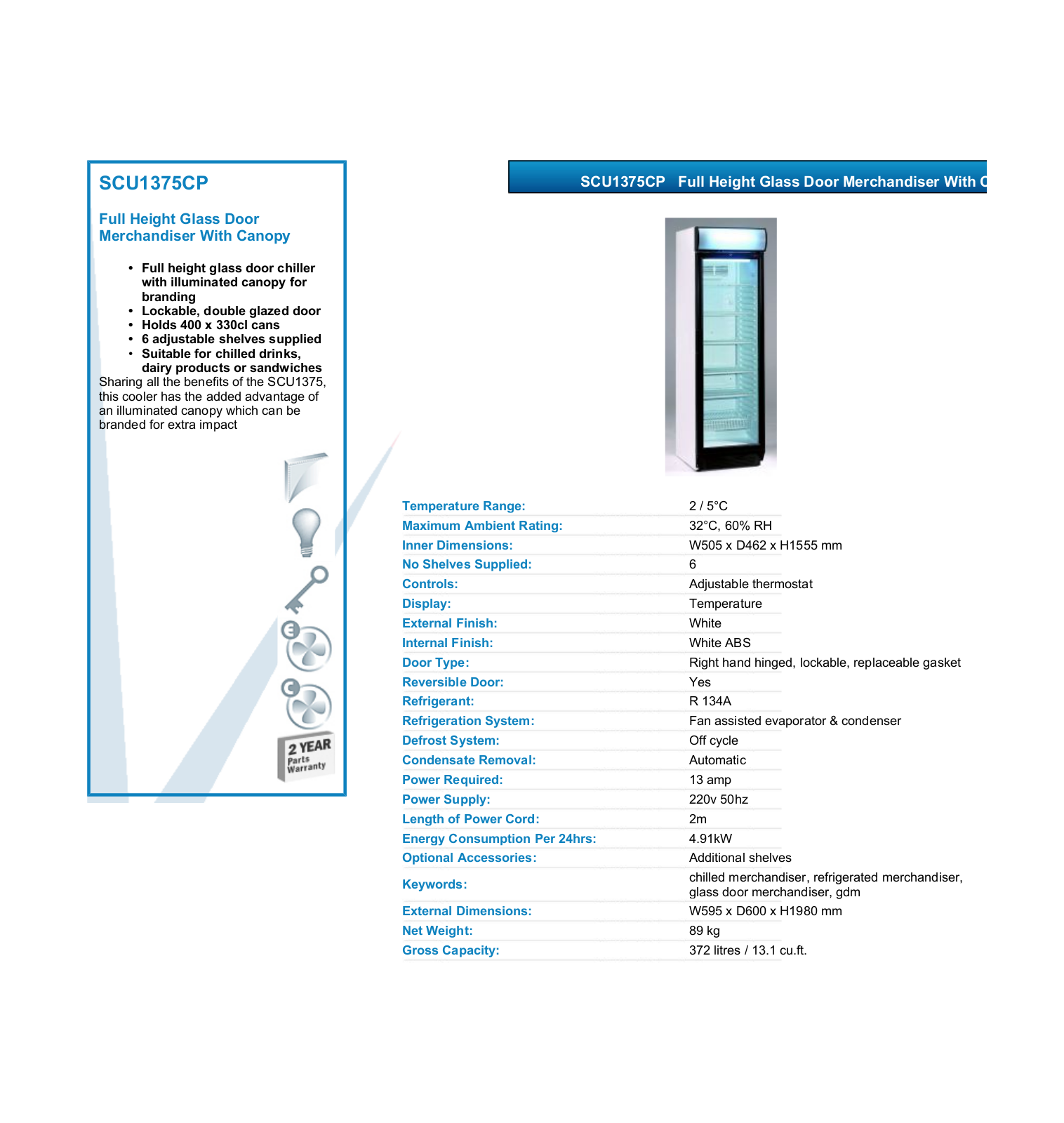 Valera SCU1375CP DATASHEET