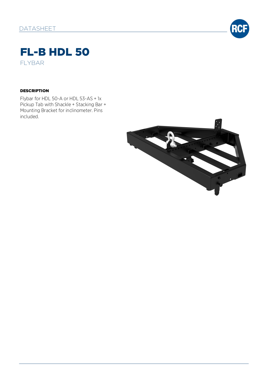 RCF FB-HDL50-A Data Sheet