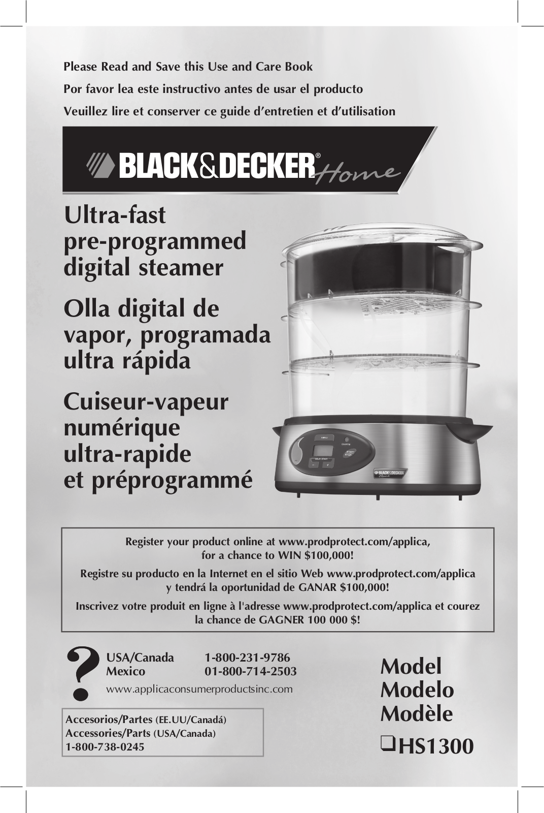 Black & Decker HS1300 User Manual