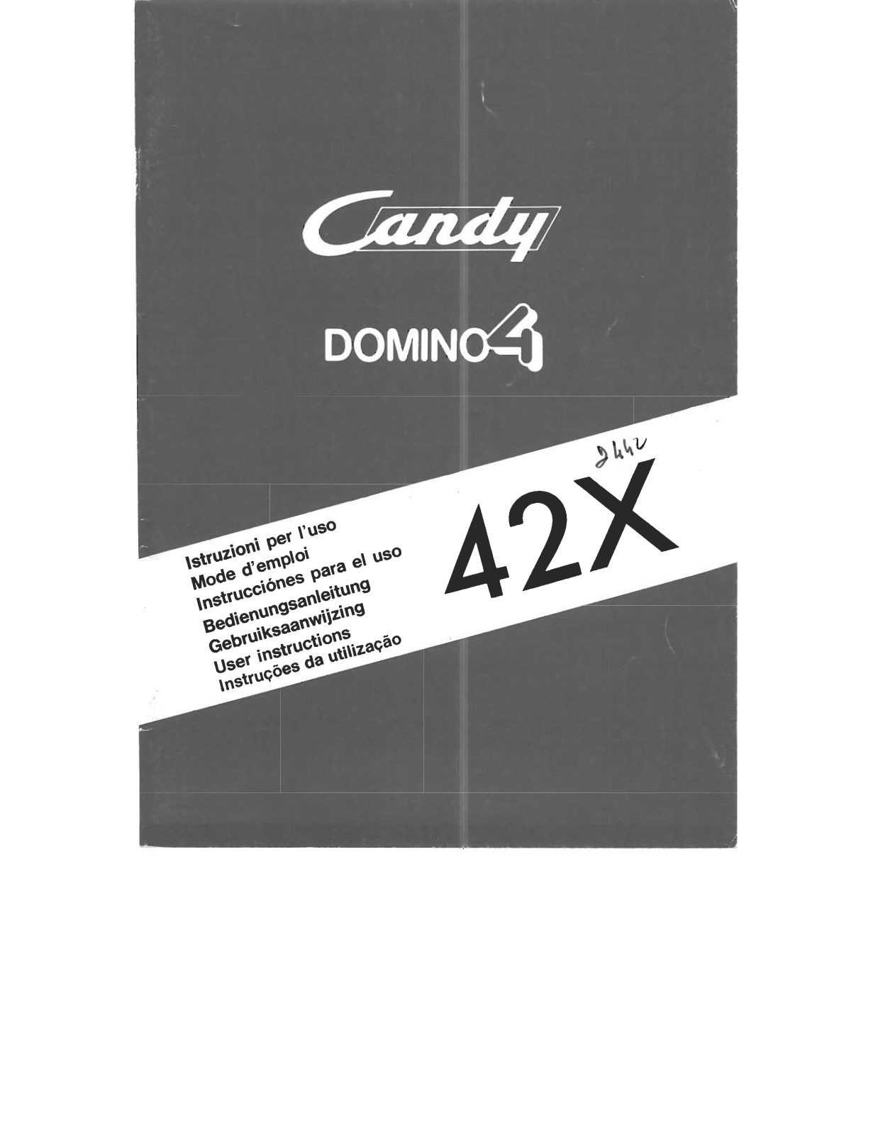 CANDY D442X TB User Manual