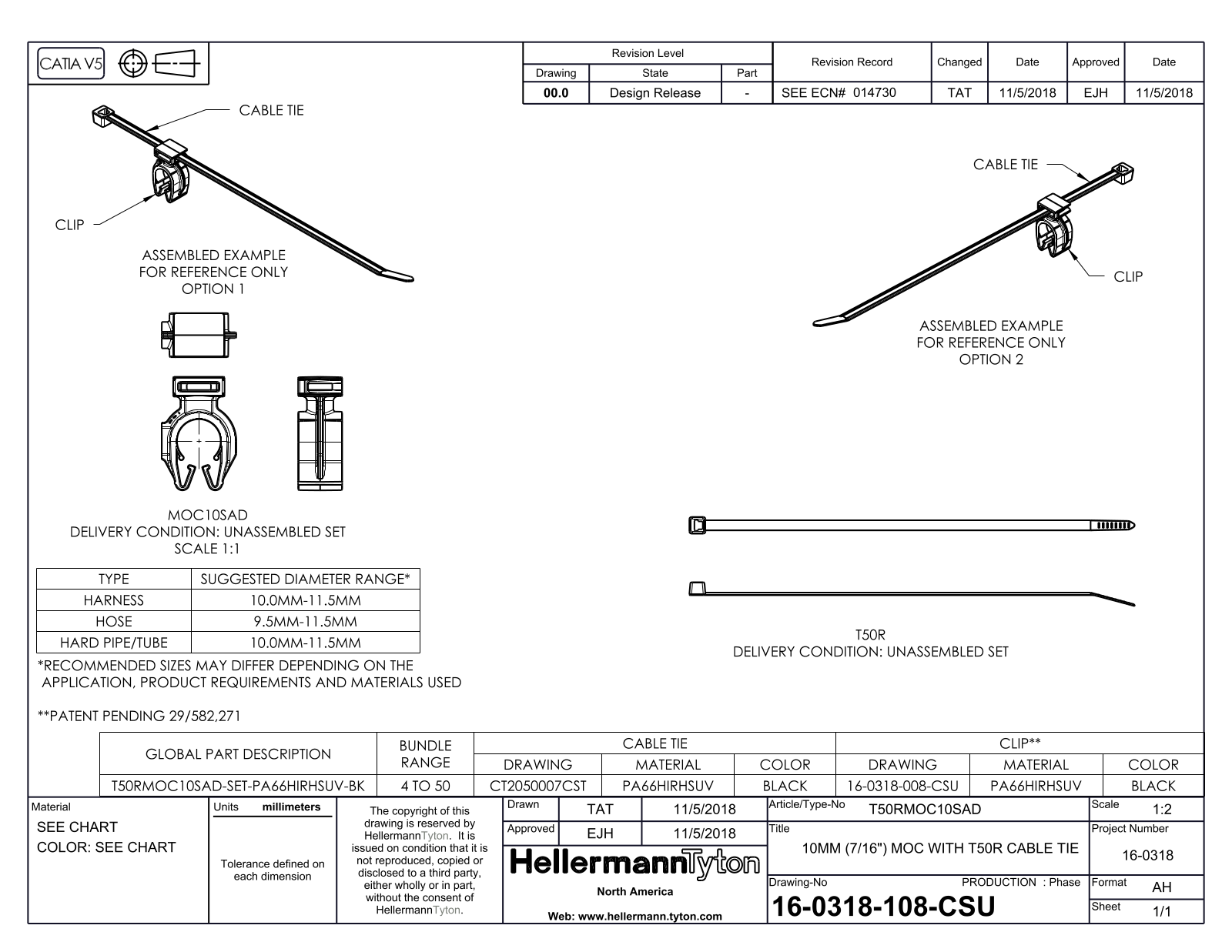 HellermannTyton T50RMOC1 0SAD Reference Drawing - ManualMachine.com