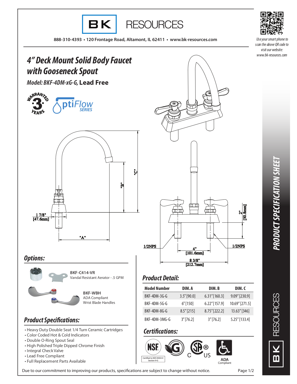 BK Resources W004144135 Specifications - ManualMachine.com
