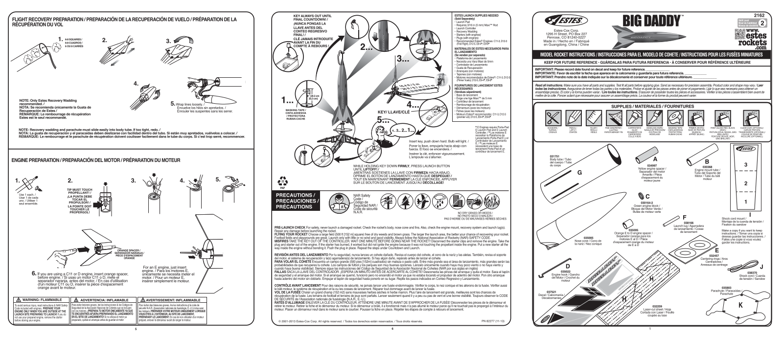 Estes Big Daddy, 2162 User guide - ManualMachine.com
