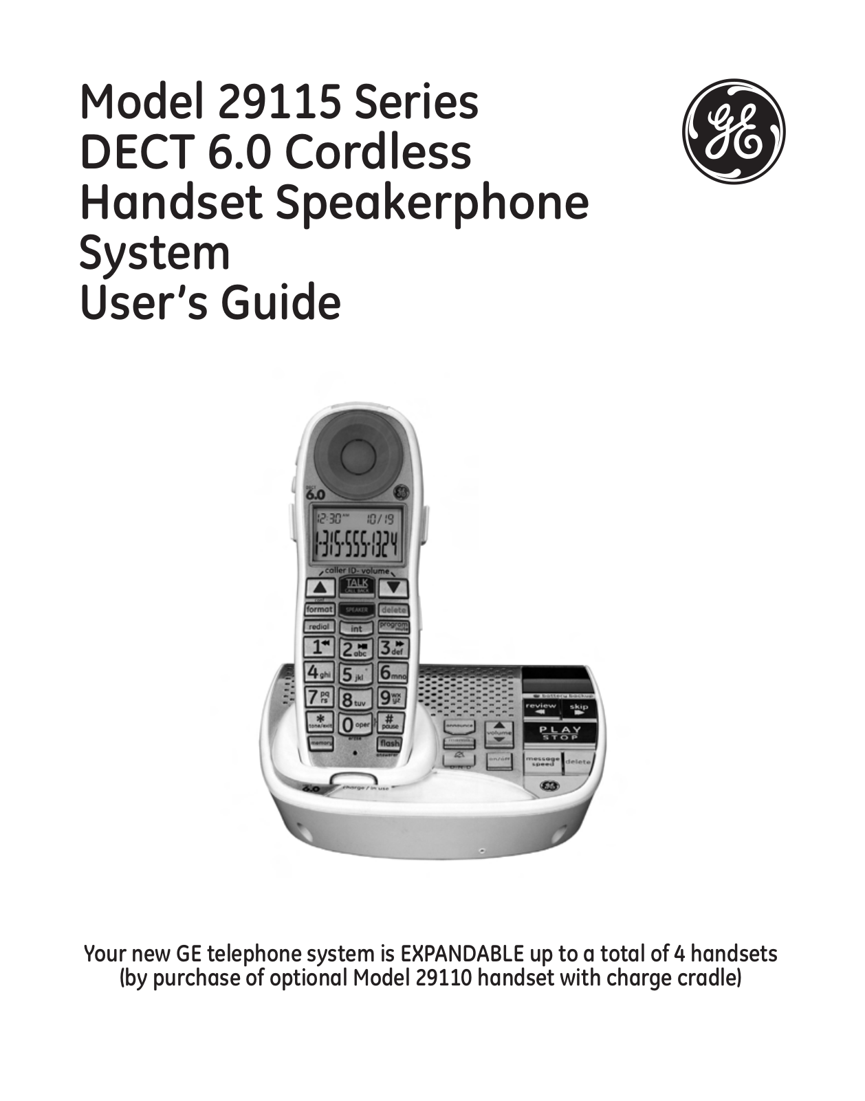 GE DECT 00018, DECT 9115 User Manual