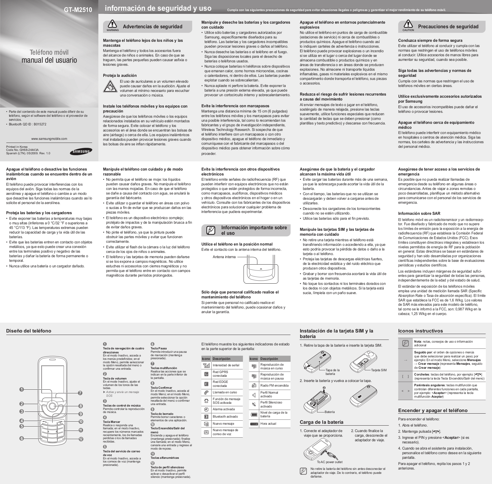 Samsung GT-M2510 User Manual