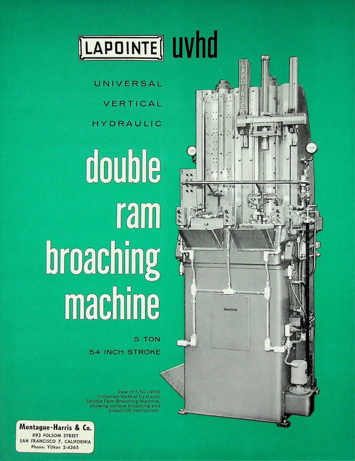 LaPointe Machine Tool UVHD Double Ram Broaching Machine Other - ManualMachine.com