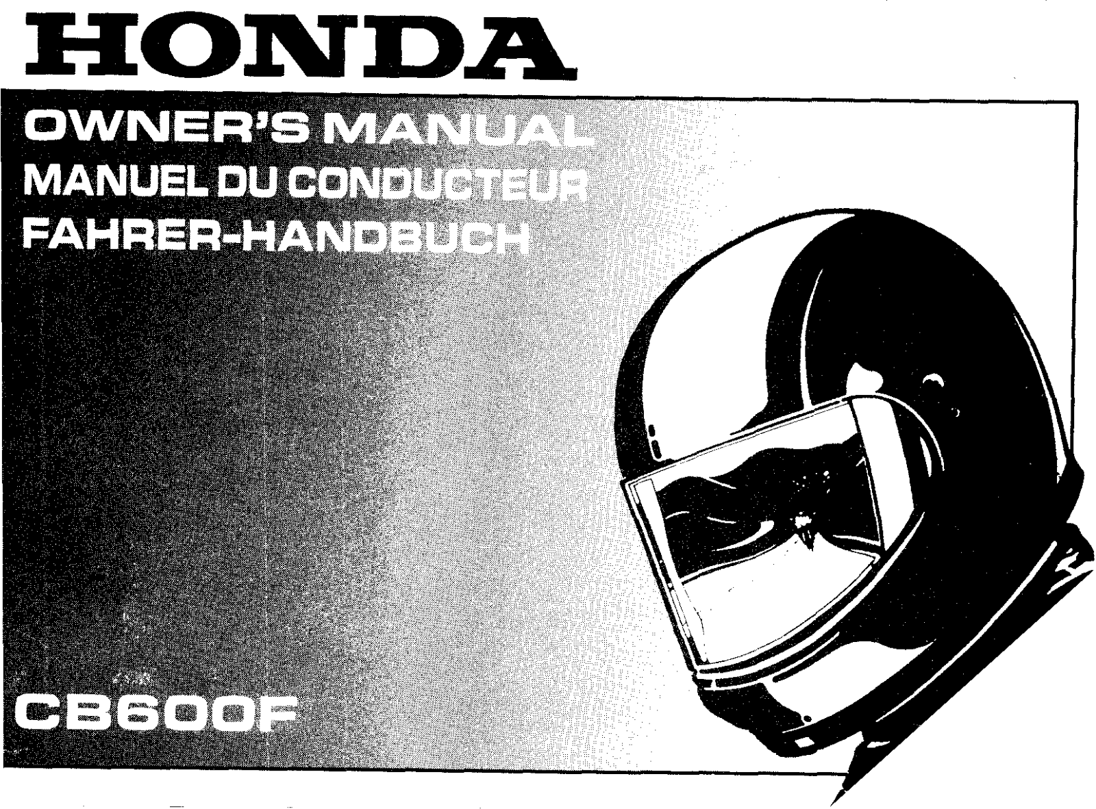 Honda CB600F 1997 Owner's Manual