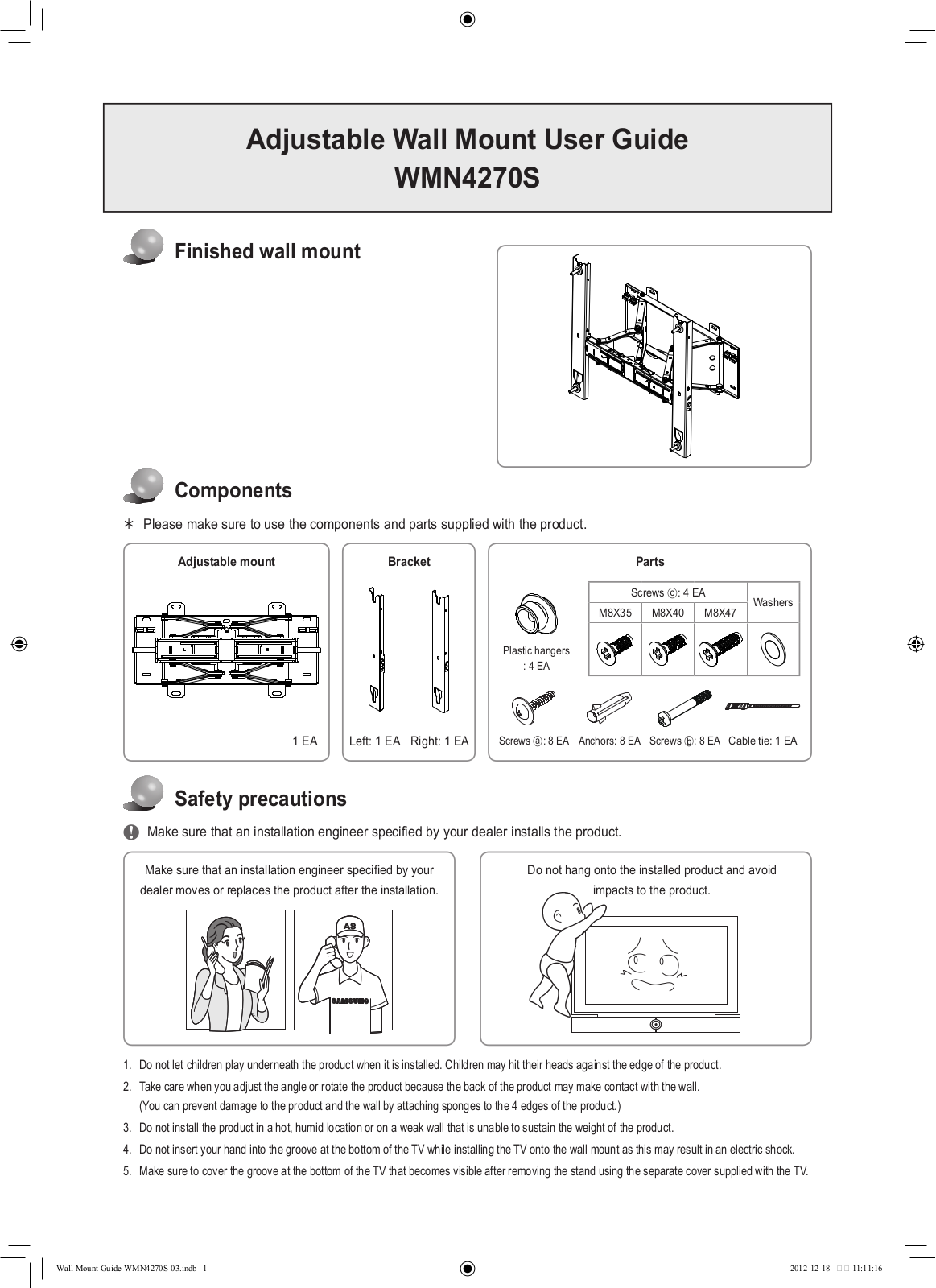 Samsung WMN4270S User Manual