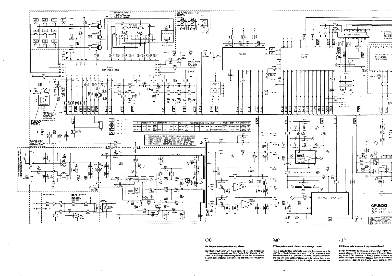 grundig cuc-4410 Schematics