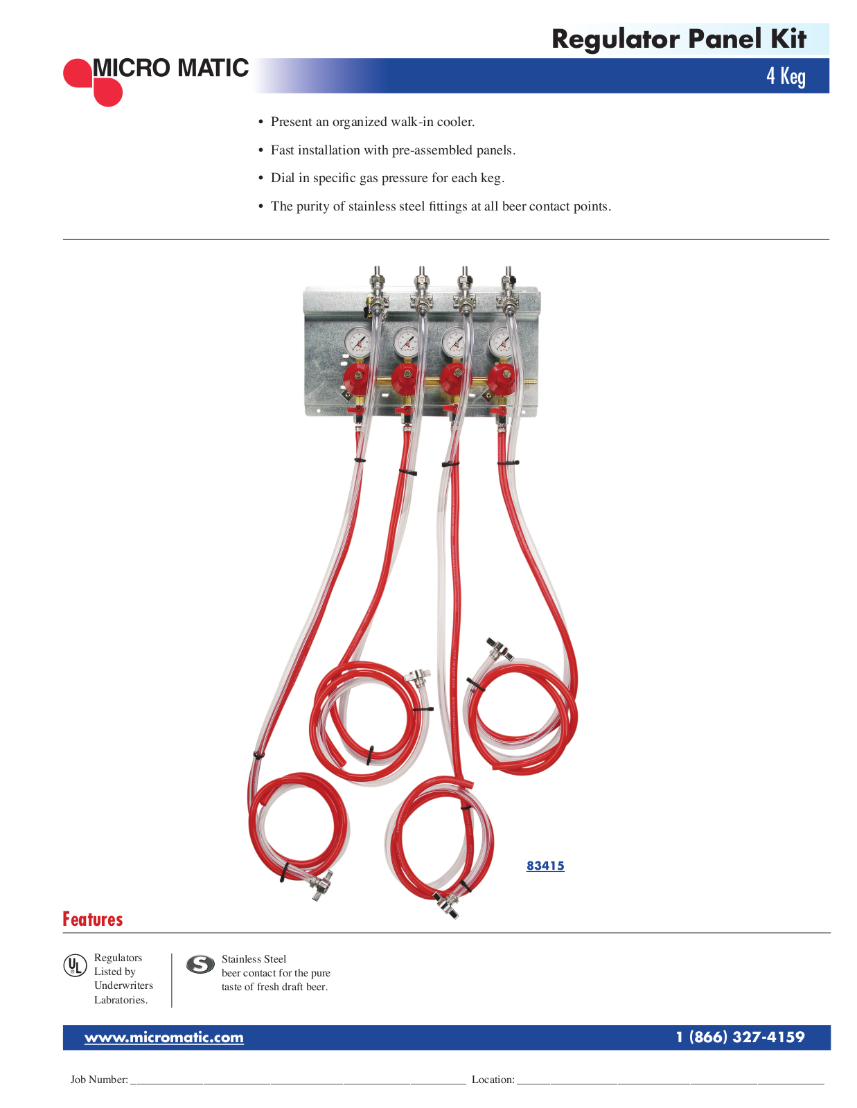 Micro Matic 83415 User Manual