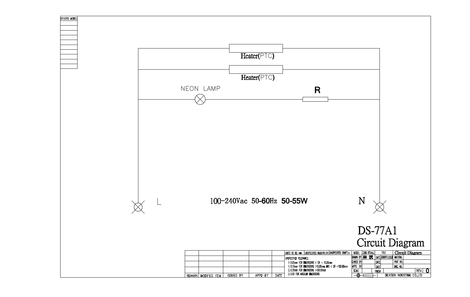 Vitek DS77A1 Circuit diagrams