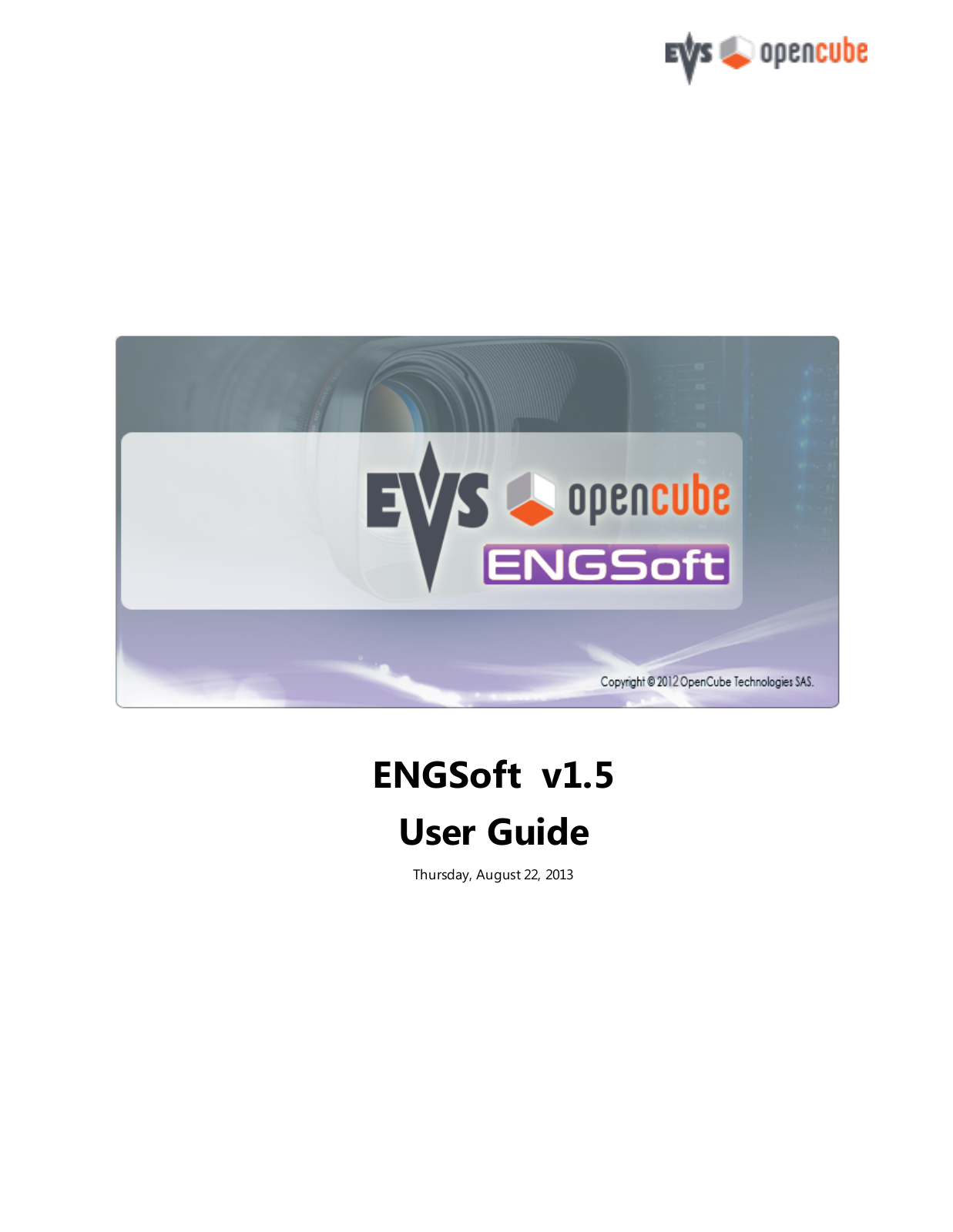 EVS ENGSoft User Manual