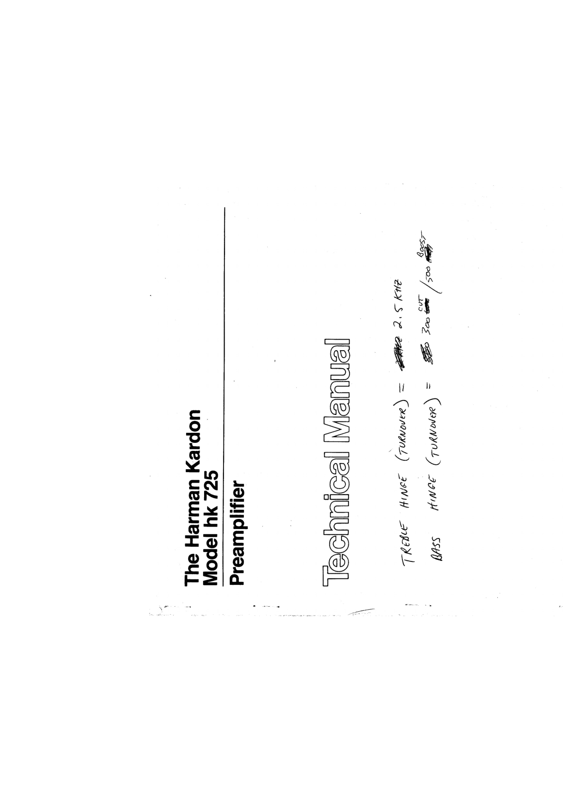 Harman Kardon hk725 Schematic