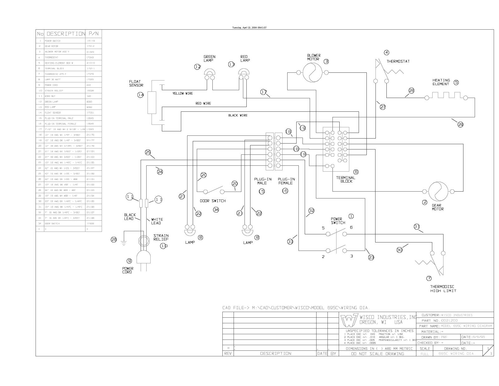 Wisco 695C Service Manual