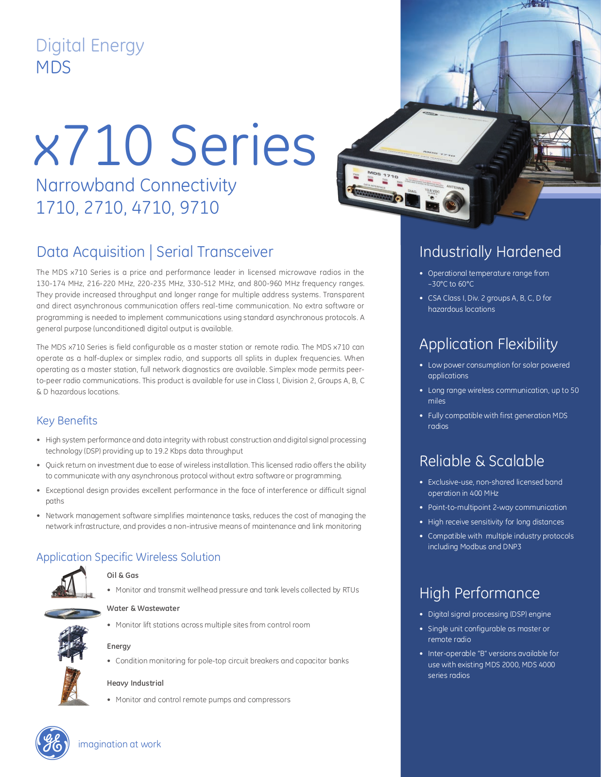 GE MDS MDS x710 Specifications