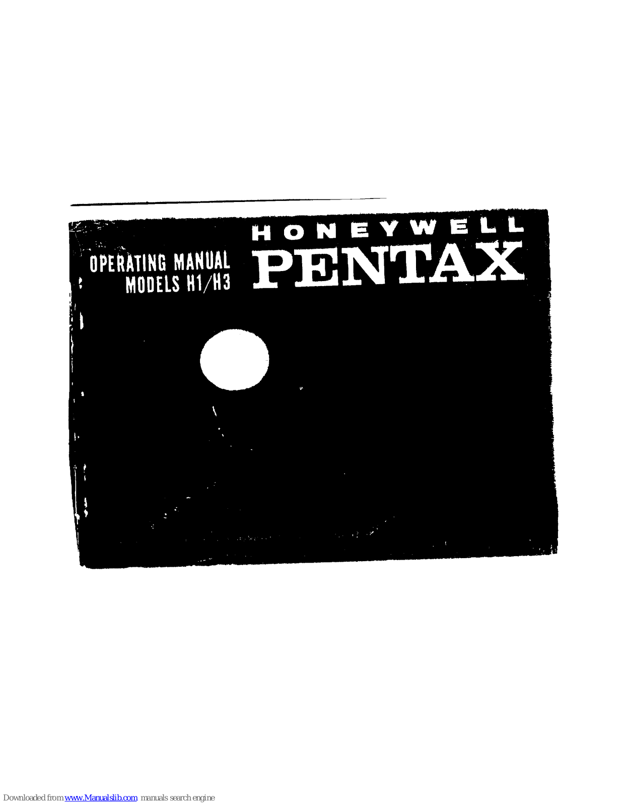 Pentax H1, H3, H1-H3 Honeywell Operation Manual