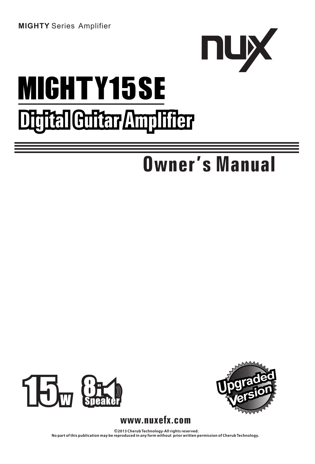 nux MIGHTY15SE Owner's Manual