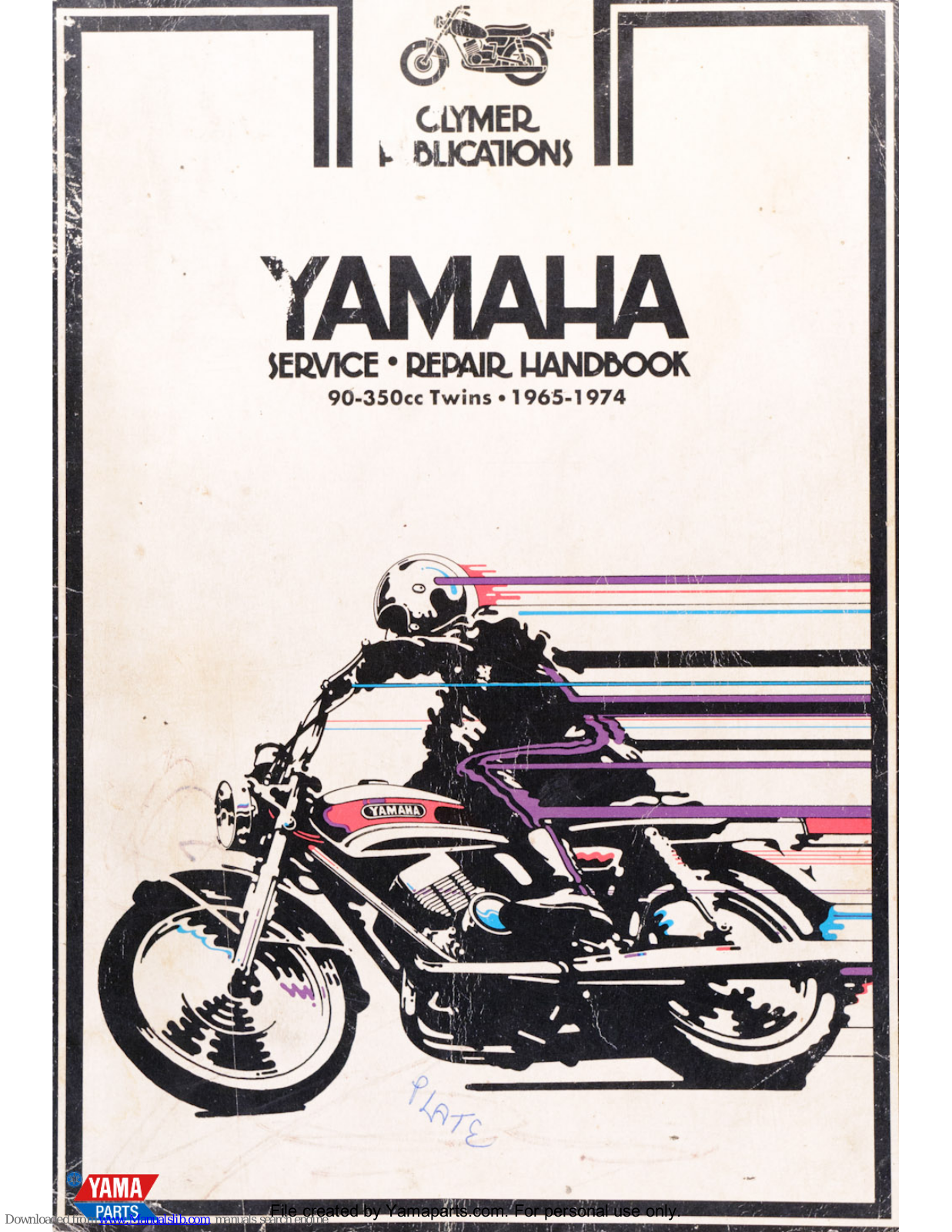 Yamaha 1968 YAS1-C, 1970 HS1-B, 1967 YCS-1, 1968 YCS1-C, 1971 CS3-B Service Manual