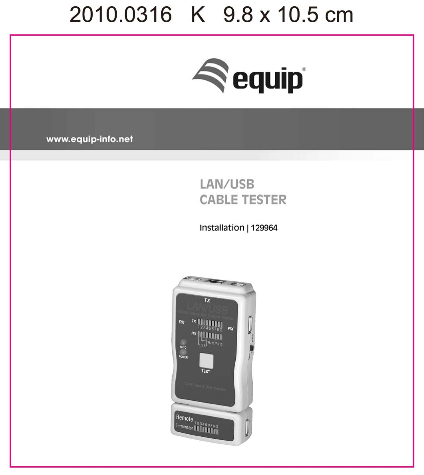 equip 129964 User guide - ManualMachine.com