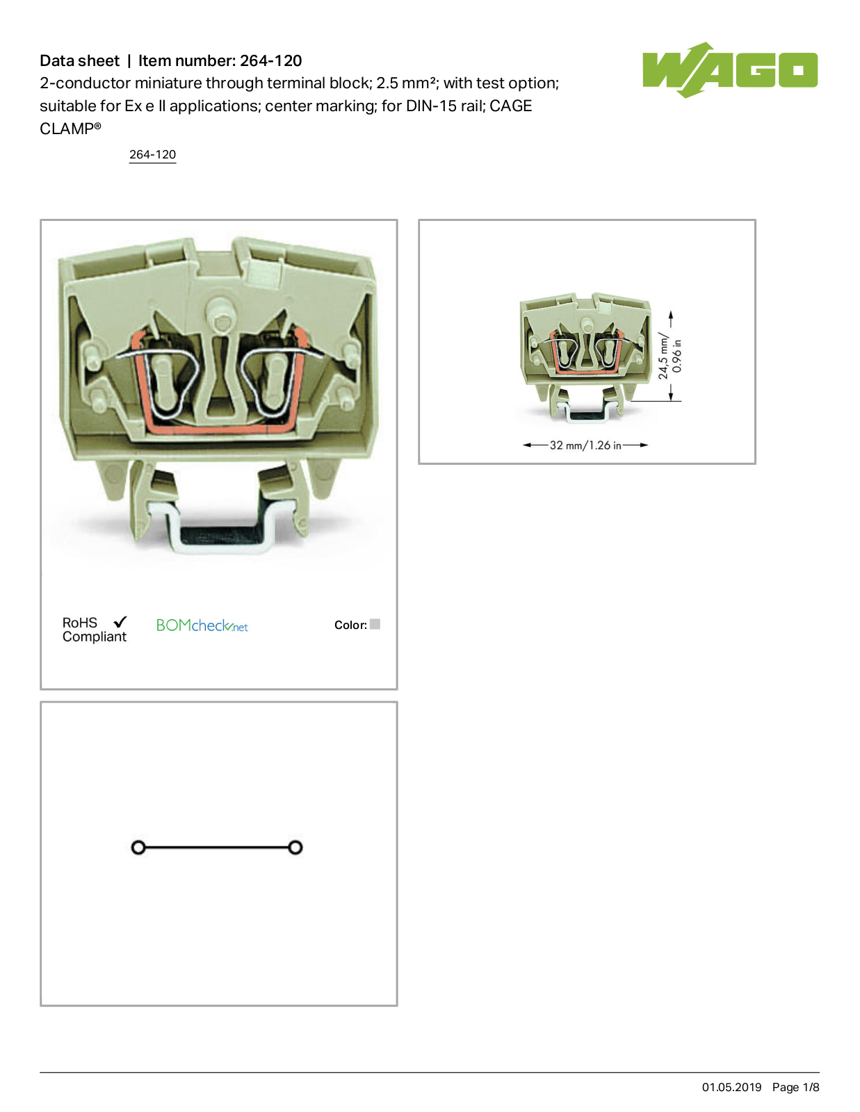 Wago 264-120 Data Sheet