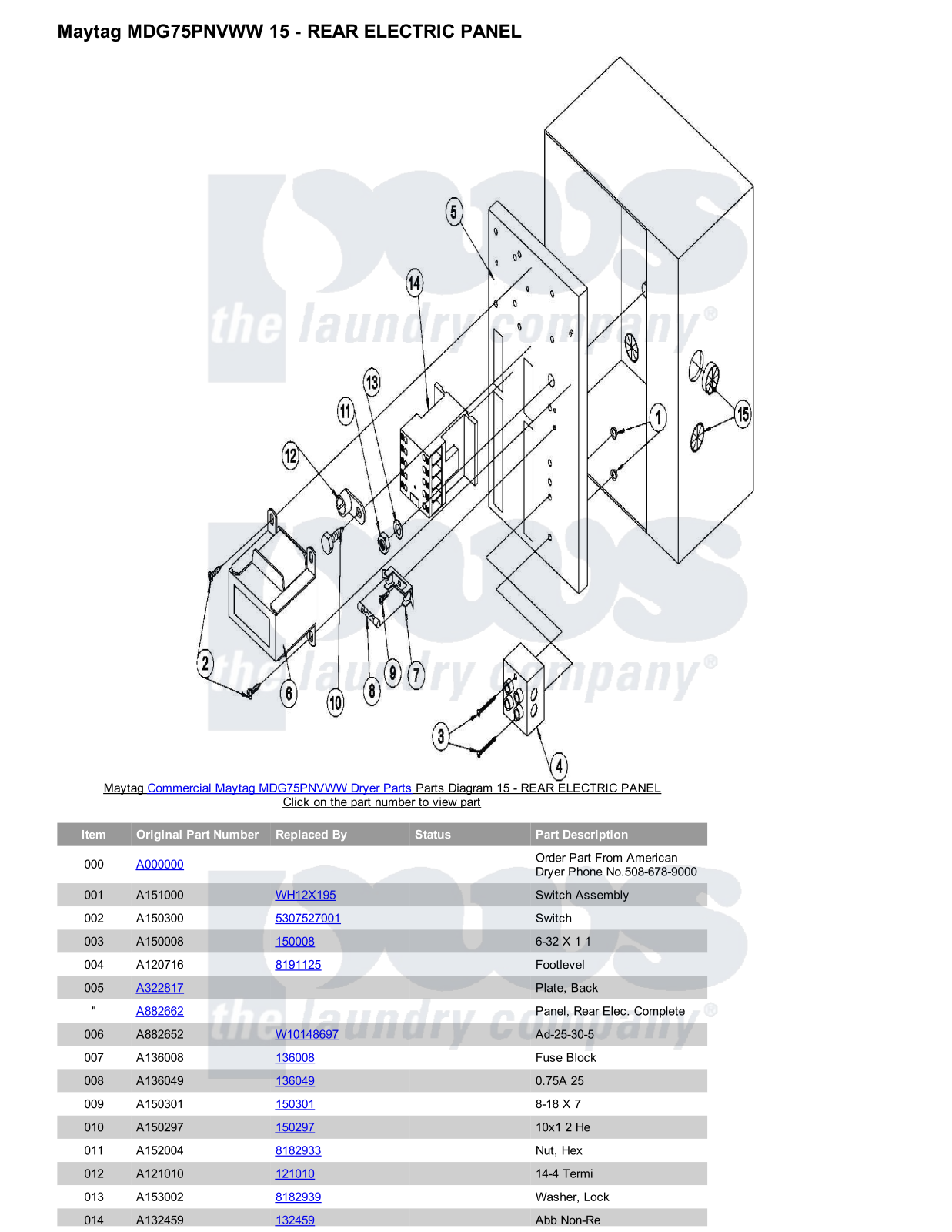 Maytag MDG75PNVWW Parts Diagram